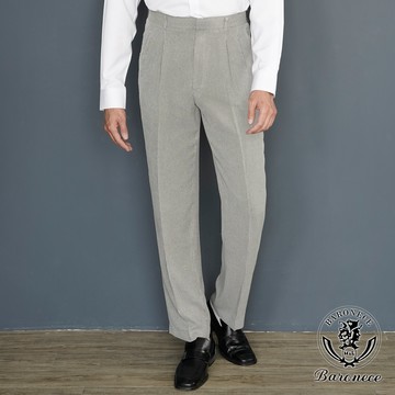 【BARONECE】日系穩重商務打摺西褲_灰(68131-11)