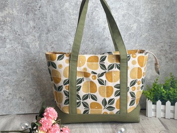 橙光森林 手提肩背托特包 可客製 布料自由挑選