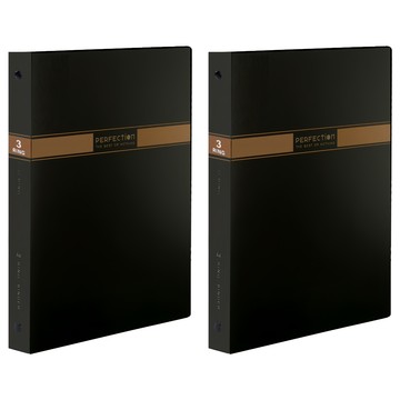 DaTaBanK 三田文具 A4 無瑕4孔夾資料夾 649-70  黑色  2本