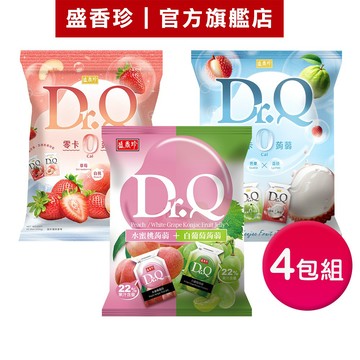 【盛香珍】 Dr.Q雙味蒟蒻果凍420gX4包組(3款可選)｜官方旗艦店 超取限2組