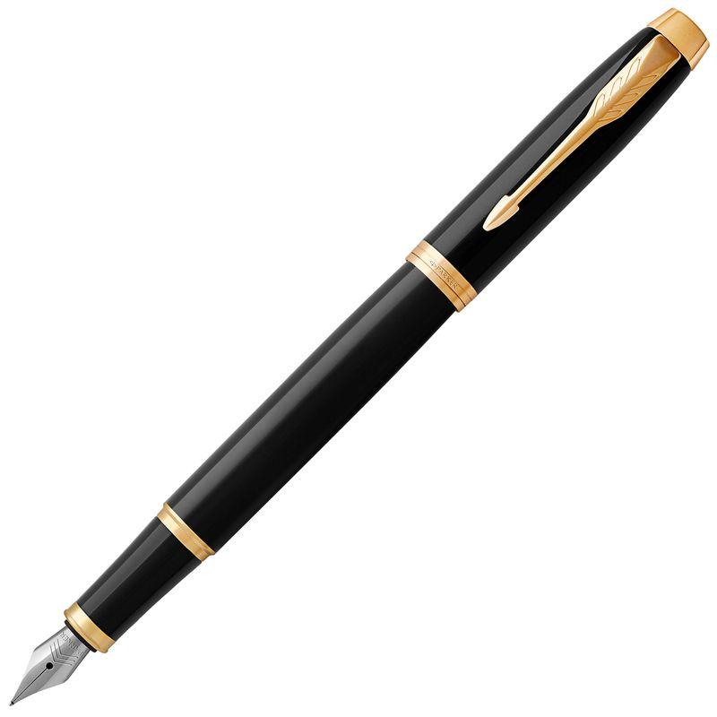 PARKER パーカー 万年筆 F 細字 IM コアライン ブラックGT 1975594 両用式 正規輸入品 約153mmx10mm