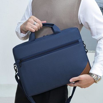 新款電腦包斜挎大容量手提電腦包時尚通勤商務公文包多功能單肩包