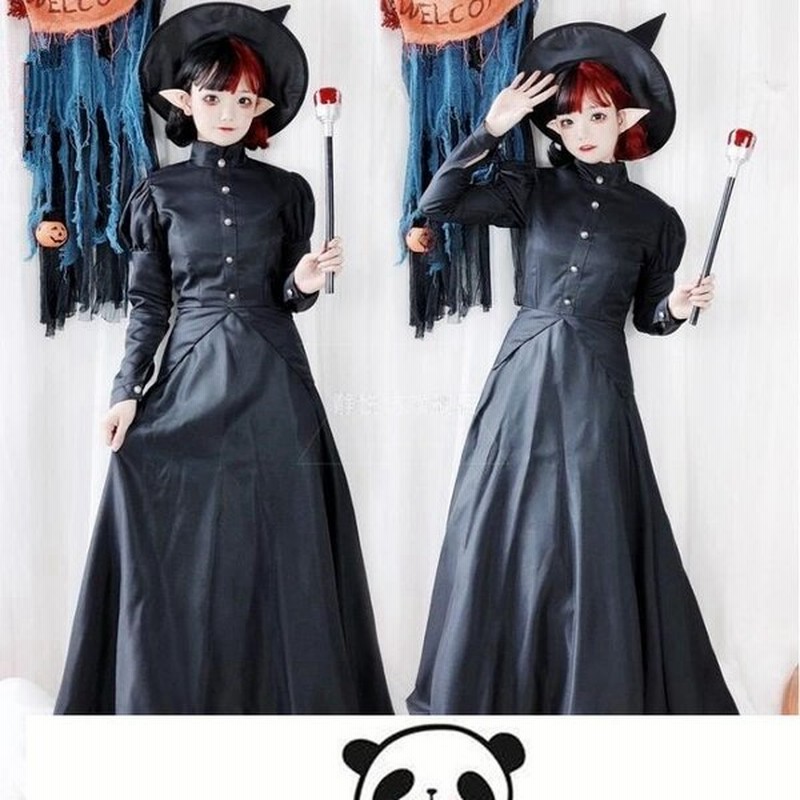 衣装 ロングドレス ヴァンパイア コスプレ 伯爵 ウィッチ ドラキュラ コスチューム 長袖ワンピースコスプレ 女王 ハロウィン 巫女 吸血鬼 魔女 悪魔 バンパイア 通販 Lineポイント最大get Lineショッピング