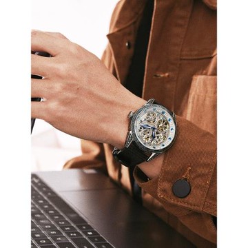 鏤空機械表男全自動雙飛輪手表霸氣新款潮流防水鑲鉆腕表澳豪華RM