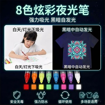 臺灣出🔥🔥【8隻聚划算！】夜光 人體彩繪筆 塗鴉 可水洗 臉部 面部 身體 舞臺 化妝 畫臉上 應援妝