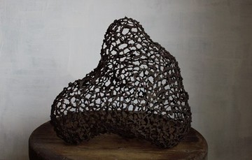 金屬線編織擺飾・岩石