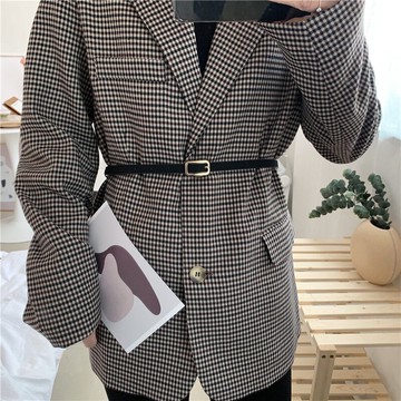 韓國復古小皮帶女時尚裝飾簡約百搭休閑配連衣裙子牛仔褲腰帶細款