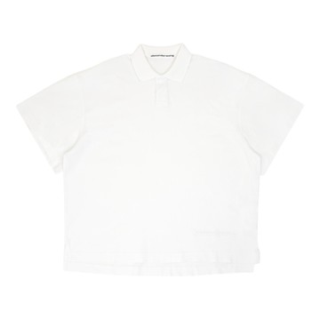 alexanderwang 棉質平紋針織男士短袖 Polo T 恤