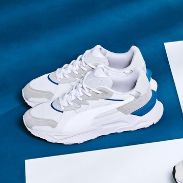 PUMA Mirage Sport Asphalt 男女 休閒鞋 灰白