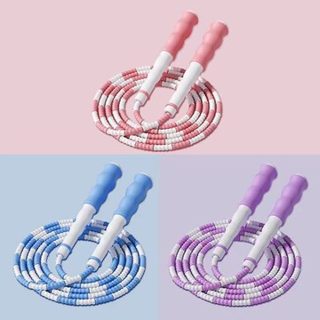 【中考考試專用】兒童跳繩 竹節跳繩 學生跳繩 中考跳繩 體育考試繩 可調節長度 耐磨防滑手柄 幼兒園中小學生適用