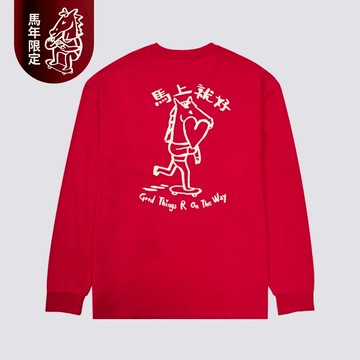 Vans x Bolin 馬年藝術家聯名系列 紅色長袖T恤