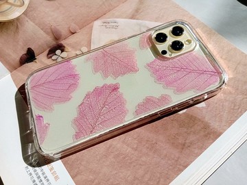 手作押花手機保護殼 | 蝕葉