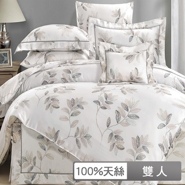 貝兒居家寢飾生活館 60支100%天絲四件式兩用被床包組 裸睡系列  雙人拉托娜