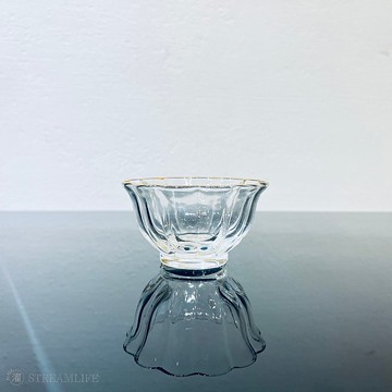 描金琉璃盞 - 菊花