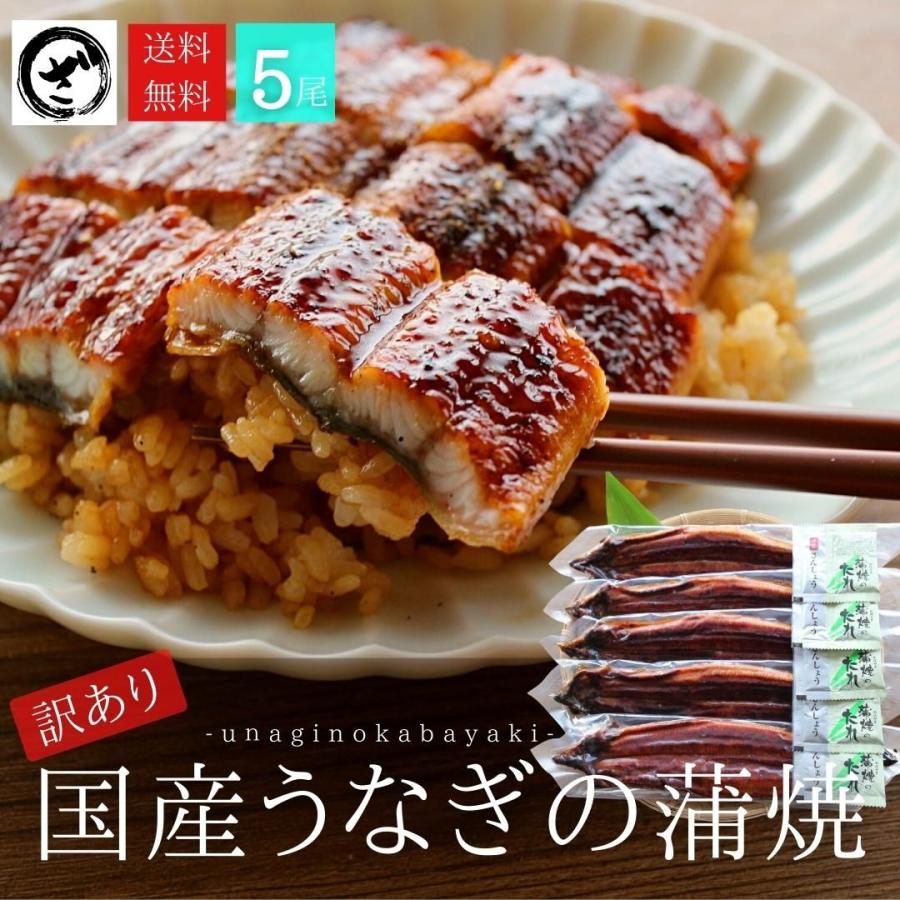 国産うなぎ蒲焼　5尾(約125ｇ×5）　 うなぎ 鰻 ウナギ 蒲焼 うな丼