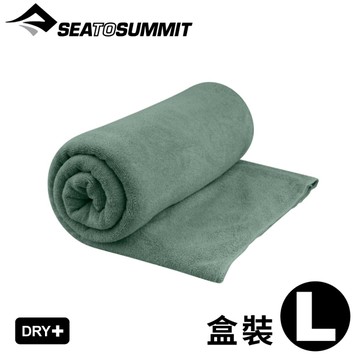 【Sea To Summit 澳洲 舒適抗 菌快乾毛巾 L《盒裝/鼠尾草綠》】ACP072011/吸水毛巾/運動毛巾
