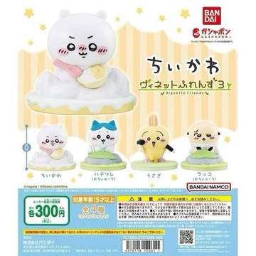 現貨 正版 日本扭蛋轉蛋 chiikawa吉伊卡哇小插曲朋友3 小八 烏薩奇 師傅 栗子 萬代 BANDAI