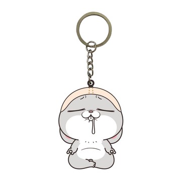造型鑰匙圈 軟Q PVC聚氯乙烯 雙面設計  1個  多色 好想兔