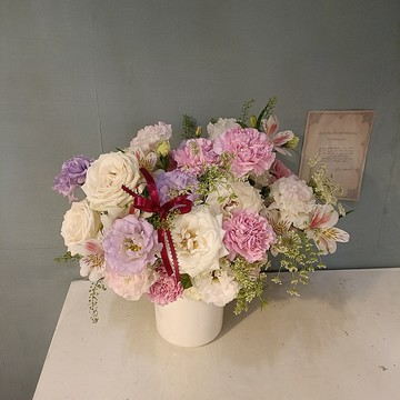 白粉色系花禮母親節花禮