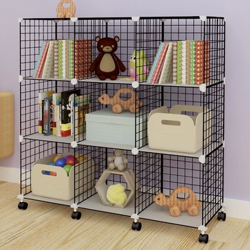 書架小型落地收納簡約學生置物架臥室客廳兒童書桌旁簡易滑輪書柜