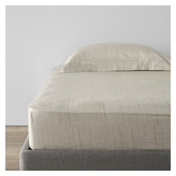 HOLA 和樂家居 艾禮思純棉200織床包枕套組  床包 + 枕套組  加大(186 x 180 x 35cm)  絲竹