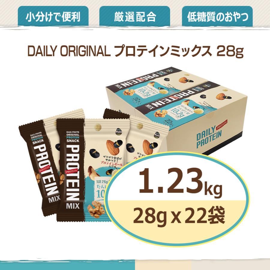 新発売 プロテインミックス 1.23kg (28gx22袋)x2箱 低糖質 ミックスナッツ 高たんぱく質配合 プロテインボール入り 小分け袋 砂糖不使用 置き換え ダイエット