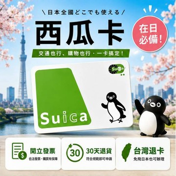 JR東日本Suica西瓜卡 日本電車交通卡 日本旅行實用款 第200款