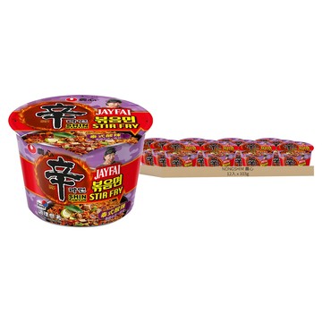 NONGSHIM 農心 辛炒麵 泰式酸辣味 大碗麵 103g  12入