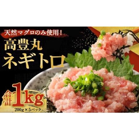 ふるさと納税 高豊丸ネギトロ１ｋｇ 天然 鮪 高知 まぐろたたき ねぎとろ 冷凍 小分け 便利 _tk003 高知県室戸市