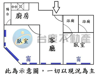 明星崇明學區(兩房兩衛平車)雙面採光,頂樓美華廈｜台南市東區崇德二十街