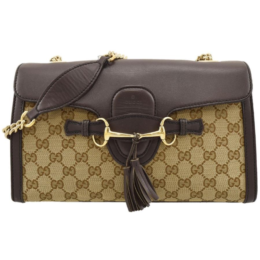 再入荷のおすすめ最新情報 グッチ GUCCI GGキャンバス チェーンショルダーバッグ エミリー バッグ