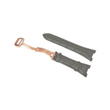 【Golden Concept】Apple Watch 40mm 41mm CE-GY 玫瑰金錶扣 灰皮革錶帶