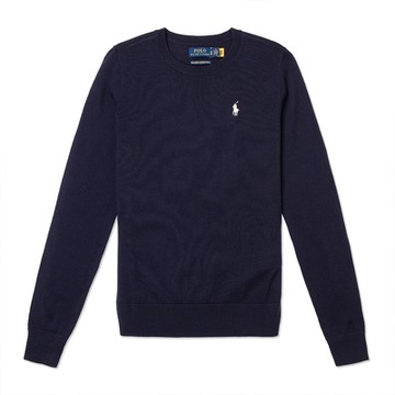 Ralph Lauren Polo 經典刺繡小馬毛衣(女)-深藍色