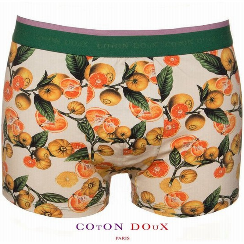 Cotondoux コトンドゥ ボクサーパンツ メンズ ブランド かわいい おしゃれ 大きいサイズ 対応 男性下着 オレンジの木 みかん 柄 プリントbx81d56 通販 Lineポイント最大0 5 Get Lineショッピング