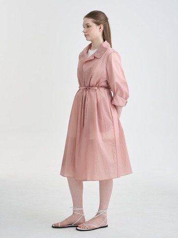 Windbreak Trench Jacket_Pink