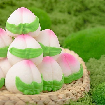 ✨在臺出貨✨壽桃棉花糖 蛋糕装饰摆件 3D軟糖祝壽老人生日蛋糕烘焙甜品裝飾 可愛棉花糖 大棉花糖 烘焙蛋糕裝飾