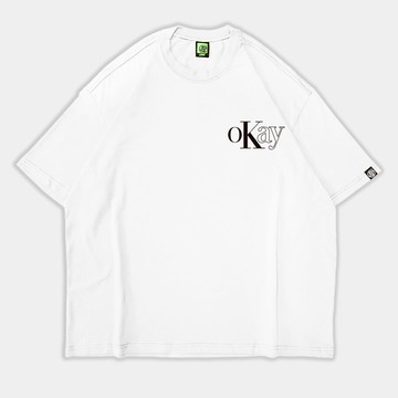 萬事好寬版短T -可可棕/灰藍/霧灰藍/軍綠/黑色/白色 (六色)