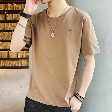潮牌男士短袖T恤新款夏季純棉夏裝男裝半袖體恤寬松情侶衣服