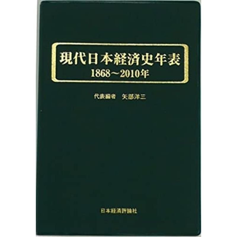 現代日本経済史年表 1868~2010年