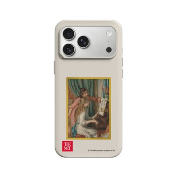 iPhone 17 Pro Max SolidX 貝殼灰 - The MET - 畫框系列 - 雷諾瓦《彈鋼琴的兩位少女》