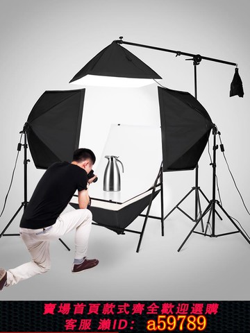 【台灣公司 可打統編】2025款攝影棚小型室內產品拍照LED攝影燈人像打光影棚折疊靜物拍攝臺套裝燈光專業視頻拍攝直播補光燈柔光箱