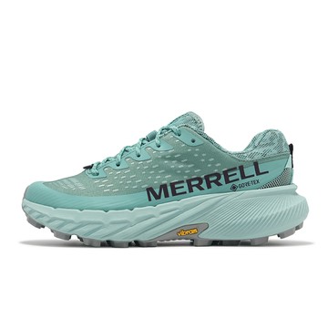 Merrell 越野跑鞋 Agility Peak 5 GTX 女鞋 薄荷綠 灰 防水 襪套 橡膠大底 運動鞋