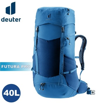 【Deuter 德國 FUTURA PRO 40L 透氣網架背包《藍》】3401526/戶外休閒包/健行登山包