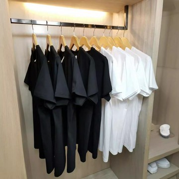 200g日本重磅純棉短袖t恤男女純色白色男士空白衫潮牌ins批發貨源鑫弘-衣錦男裝