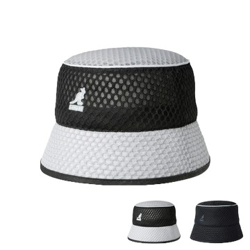 KANGOL MESH BIN 盆帽 遮眼帽 透氣網漁夫帽 全透氣設計 平頂漁夫帽 袋鼠 漁夫帽 特殊款【TCC】