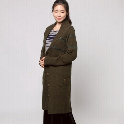 イタリコ Italico Juddycorn ジュディーコーン ウールニット ロングカーディガン ボア フード付き カーキ 通販 Lineポイント最大get Lineショッピング