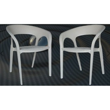 《CHAIR EMPIRE》MIT/台灣製造/藤椅/藤紋休閒椅/塑膠椅/戶外椅/北歐風/造型椅/扶手洽談椅/休閒椅