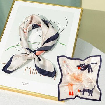 上海故事真絲絲巾禮盒媽媽女友生日禮物桑蠶絲高級感方巾絲綢圍巾