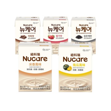 NUCARE 可倍力 營養飲-咖啡/草莓/黑芝麻/米香/南瓜 (200ml/瓶)【杏一】