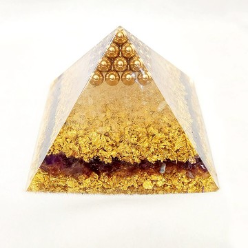 【宇能水晶塔】白水晶, 紫晶, 能量奧崗,對應頂輪,負能轉換